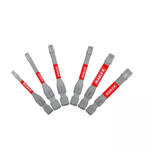 Diablo DTV2-S6 2″ Torx Drive Bits (6-Piece)