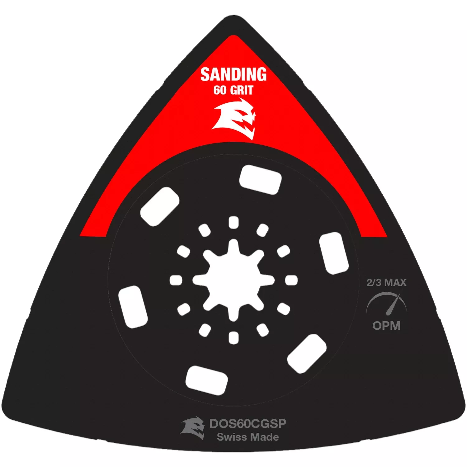 Diablo Starlock 3-1/2 In. W Carbide Grit Triangular Oscillating Sanding Plate Wood 1 Pk