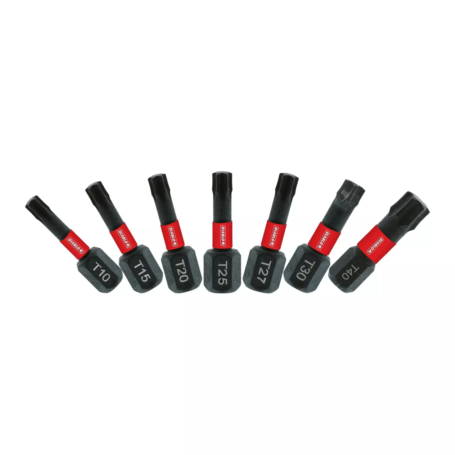 Diablo Torx 1 In. L Drive Bit Set Black Oxide 7 Pc