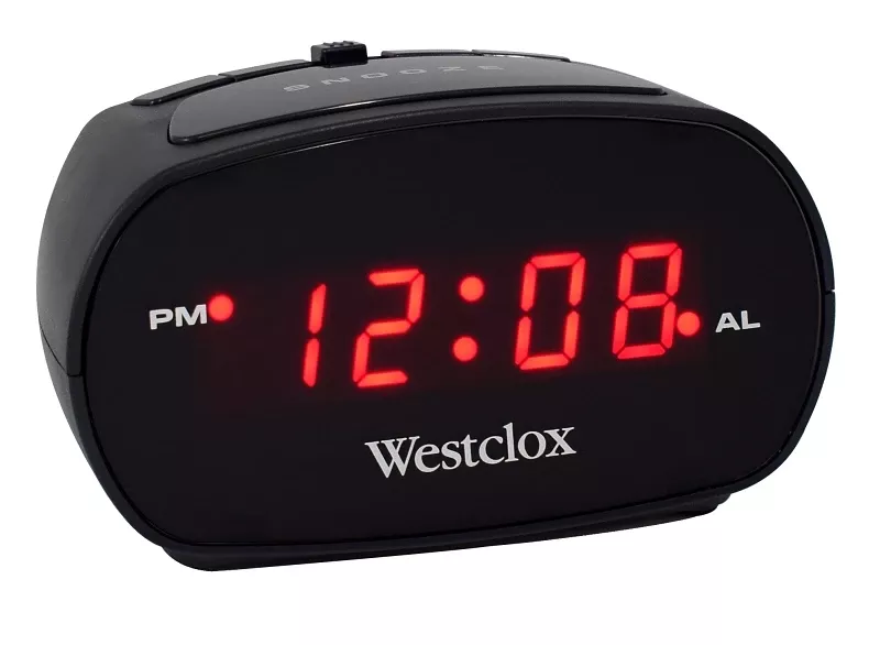 Digital Plug-in Alarm Clock With Adjustable Volume And Snooze Function - Model 71043