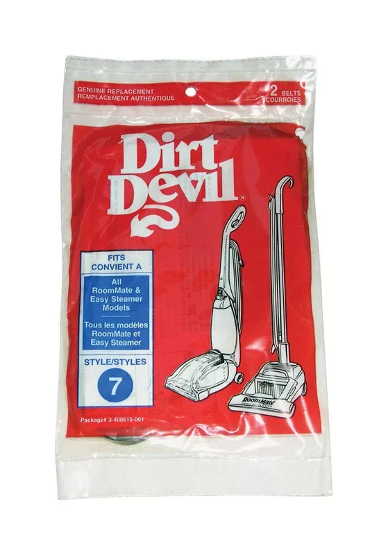 Dirt Devil Vacuum Belt For Belt 2 Pk Style 7