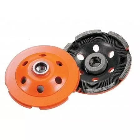 Double Row Heavy Duty Orange Segmented Cup Grinder