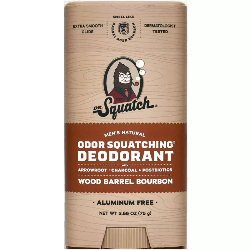 Dr. Squatch Wood Barrel Bourbon Deodorant 2.65 Oz Single Pack