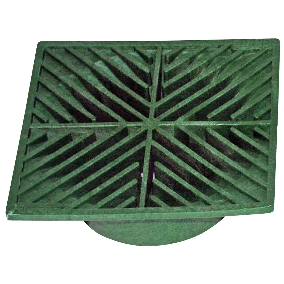 Drainage Grate, Green, 6 In. Sq.