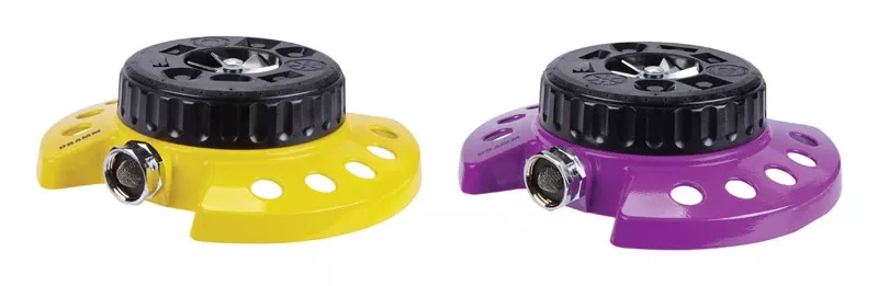 Dramm Colorstorm Metal Sled Base 9-pattern Turret Sprinkler 575 Sq Ft 1 Pk