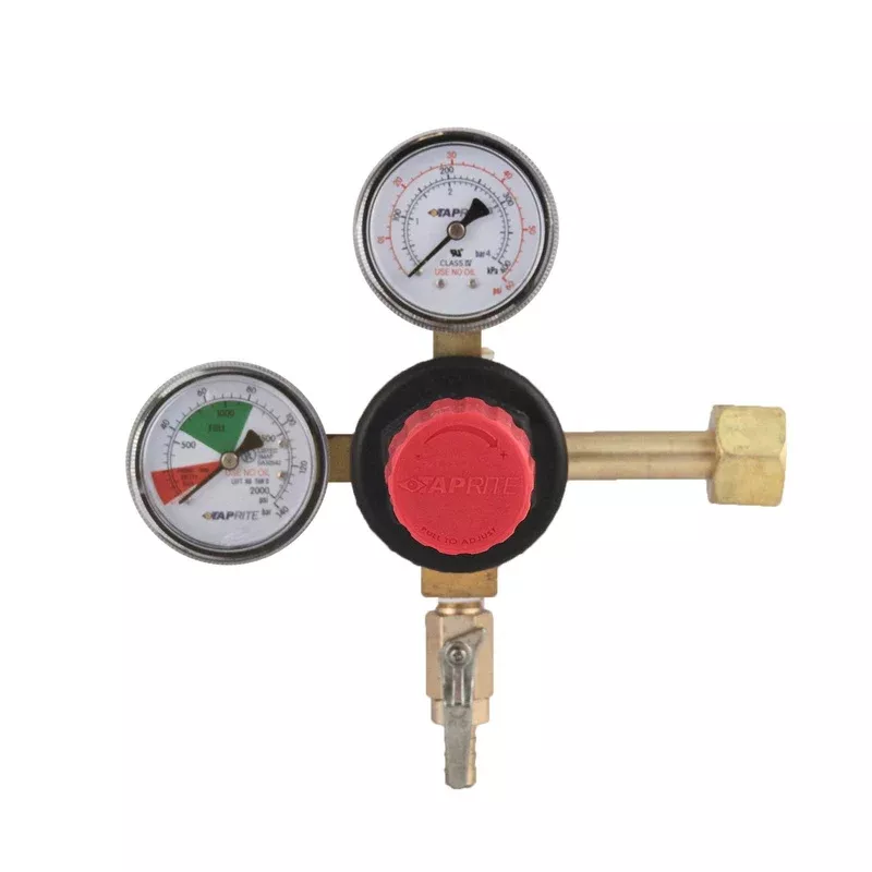 Dual Gauge Primary CO2 Regulator – 0-50 PSI Working Pressure