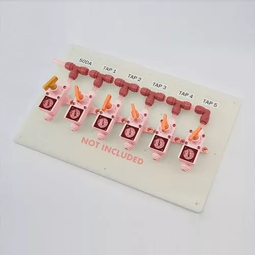 Duotight In-Line Gas Regulator Mounting Board – 4-Unit Expansion