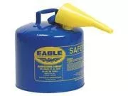 Eagle Ui-50-fsb Type I Kerosene Safety Can, 5 Gallon, Blue, With Funnel