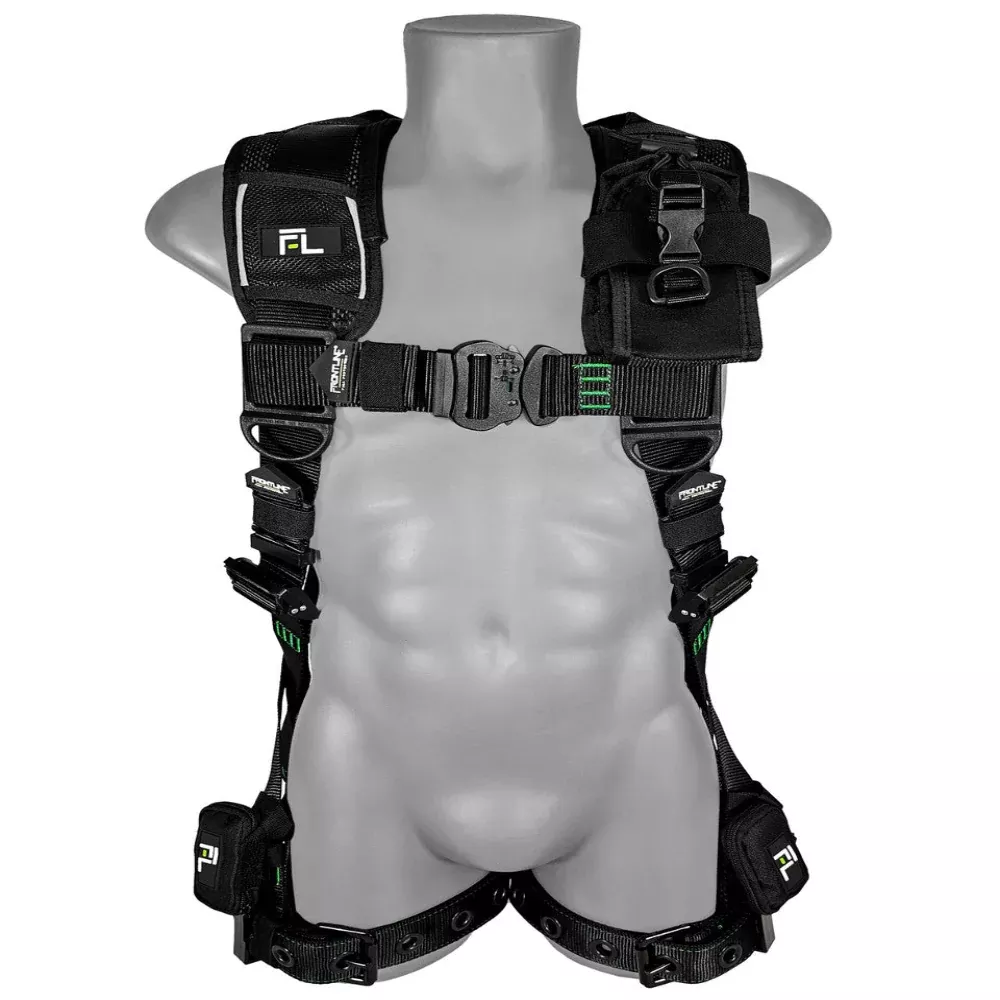Elite™ Vest Style Harness with Aluminum Hardware & Suspension Trauma Straps – 250VTB – Frontline