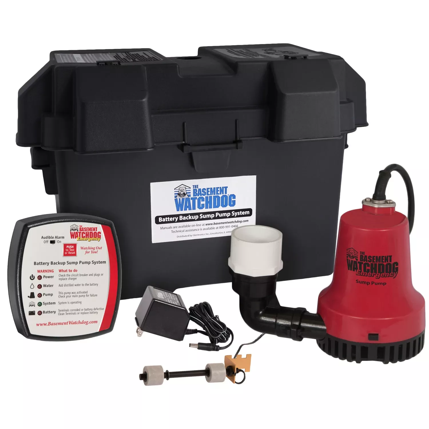 Emergency Battery-backup Sump Pump
