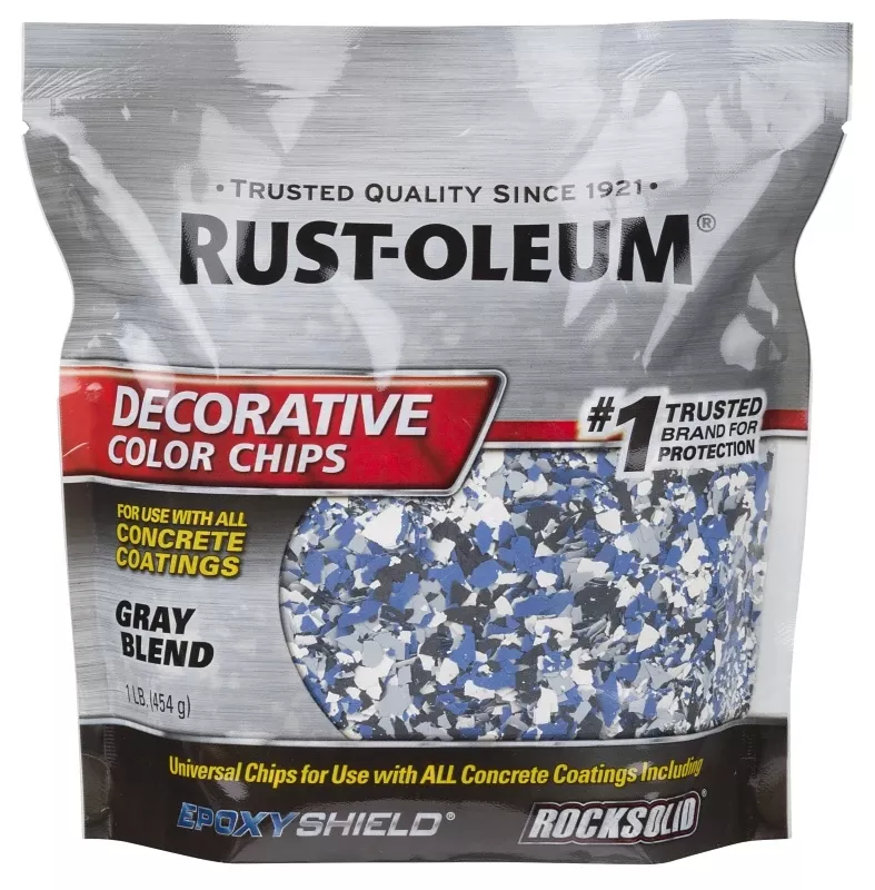 Epoxyshield Decorative Color Chips, Blue Gray Blend, 1-lb.