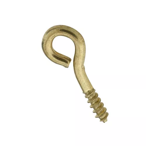 Eye Screw- 13/16" x 15/16"- Solid Brass- 7 Pack