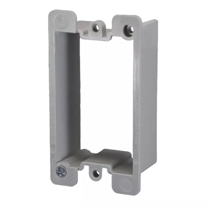 Ez Box Old Work Rectangle Pvc 1 Gang Box Extender Gray