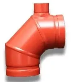 Fabricated Grooved Fire Drain Elbow for Sprinkler Systems