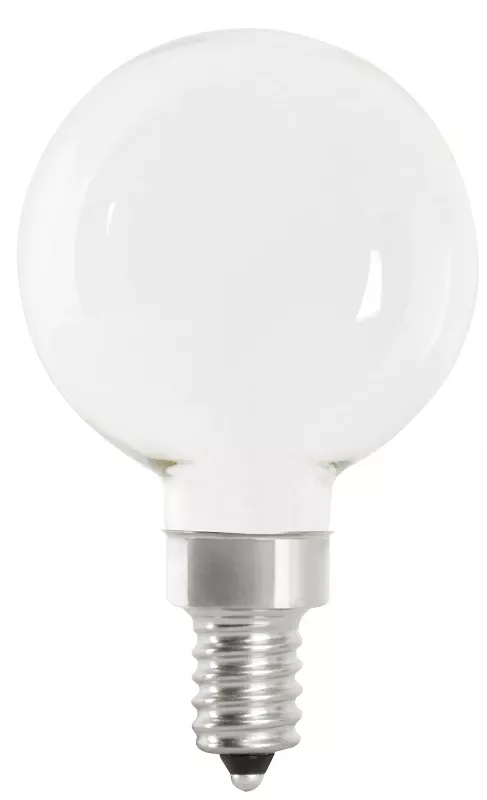 Feit G16.5 E12 (candelabra) Led Bulb Soft White 60 Watt Equivalence 2 Pk