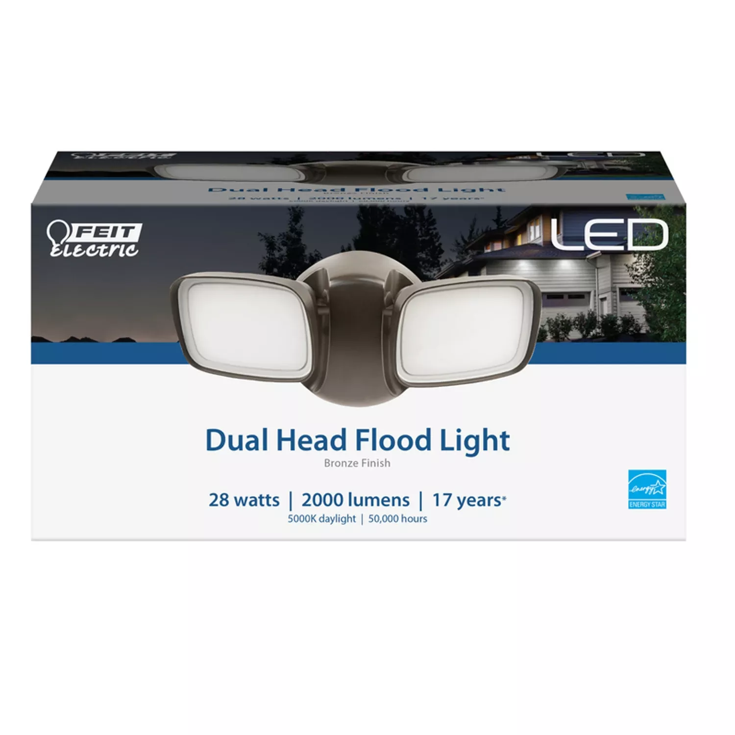 Feit Led Switch Hardwired Led Bronze Security Floodlight