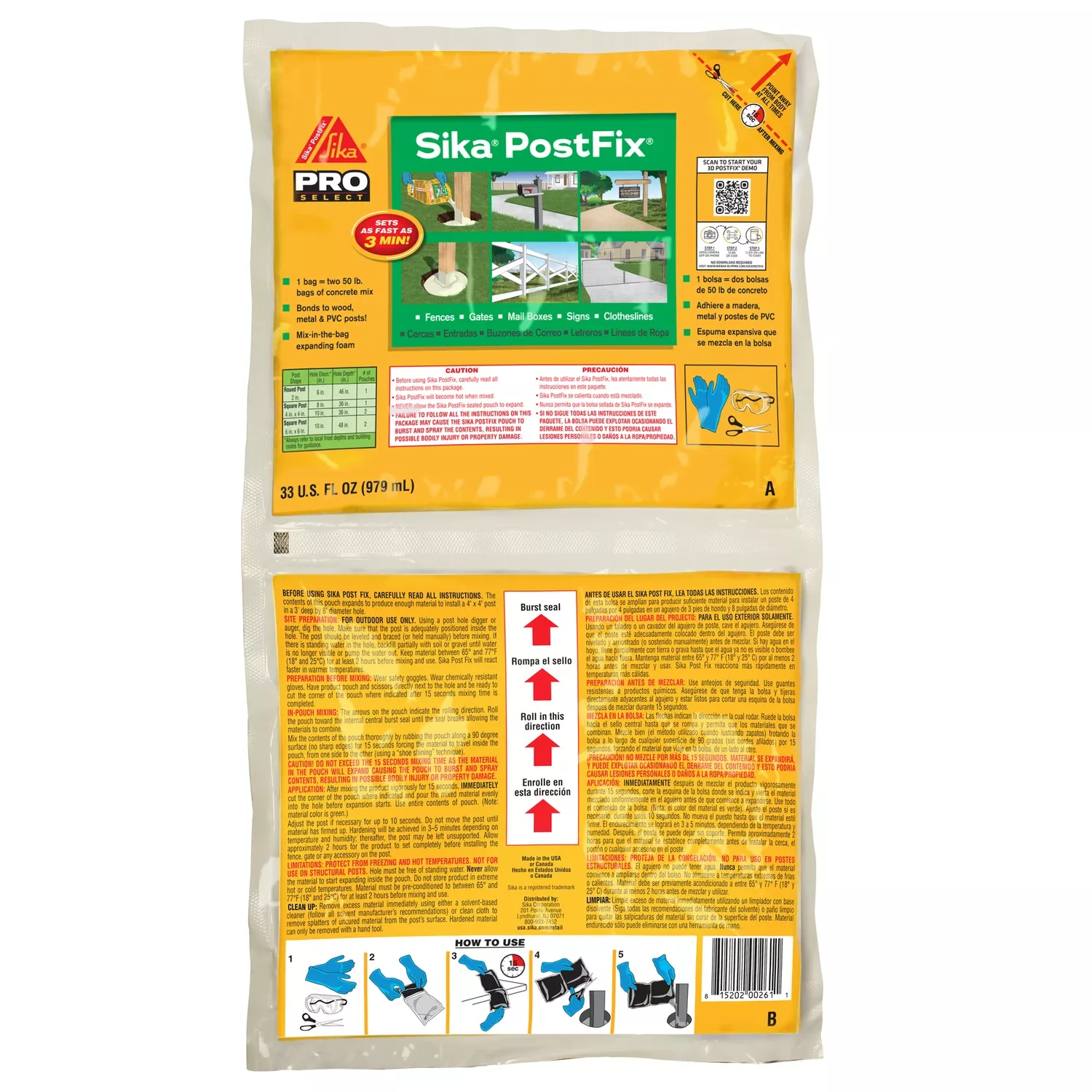 Fence Post Mix, 33-oz.