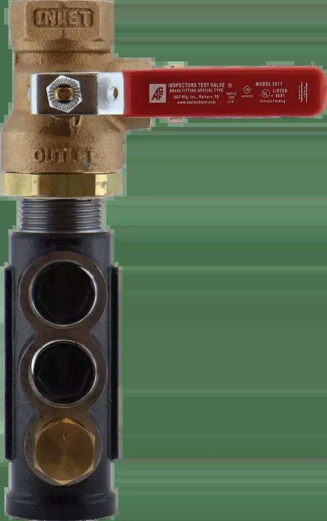 Fire Sprinkler Inspector’s Test Valve 3011 | AGF Mfg.