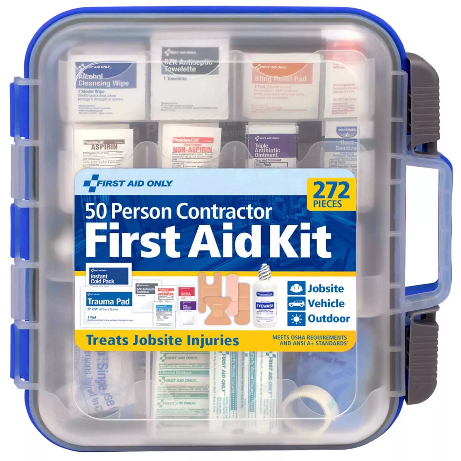 First Aid Only Contractor Multicolored 50 Person First Aid Kit 272 Pc