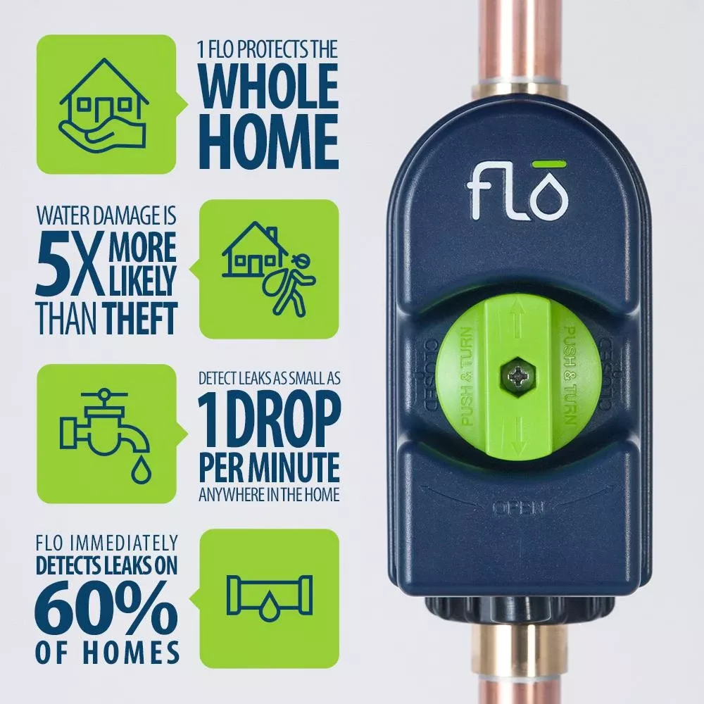 Flo Smart Water Leak Detection Alarm - Model 900-001 - 5.9" Height