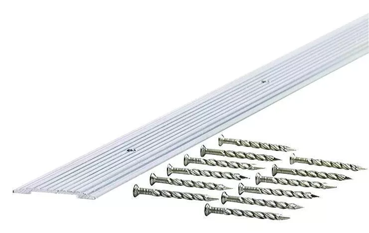 Flooring Seam Binder, Silver, 1.281 X 72 In.