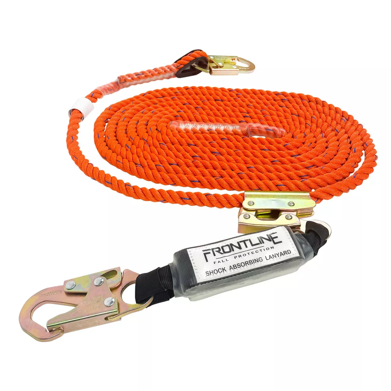 Frontline VLPR3L Premium Vertical Lifeline with Openable Rope Grab and Shock Pack 25′