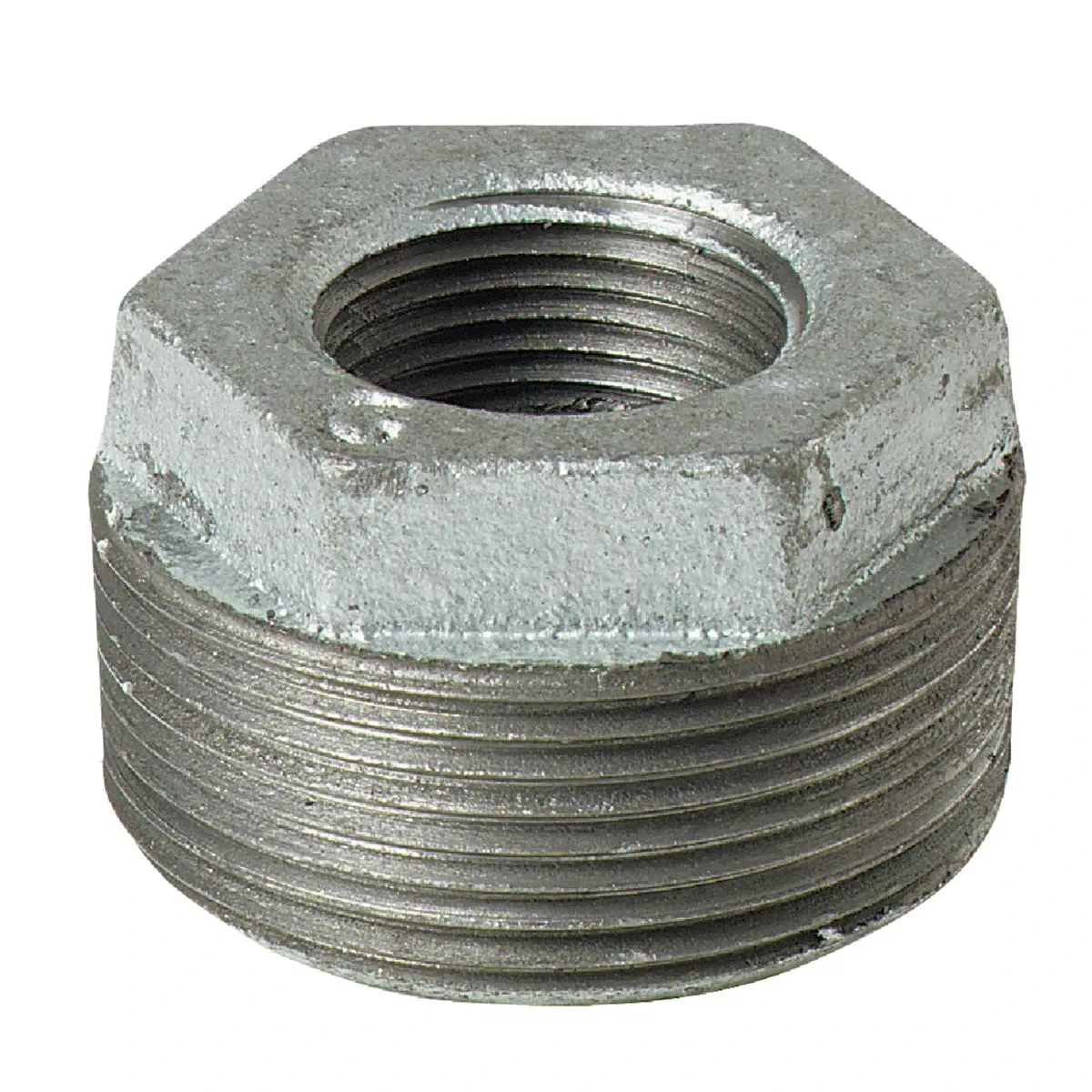 Galvanized Pipe Hex Bushing, 1-1/2 X 3/4 In.