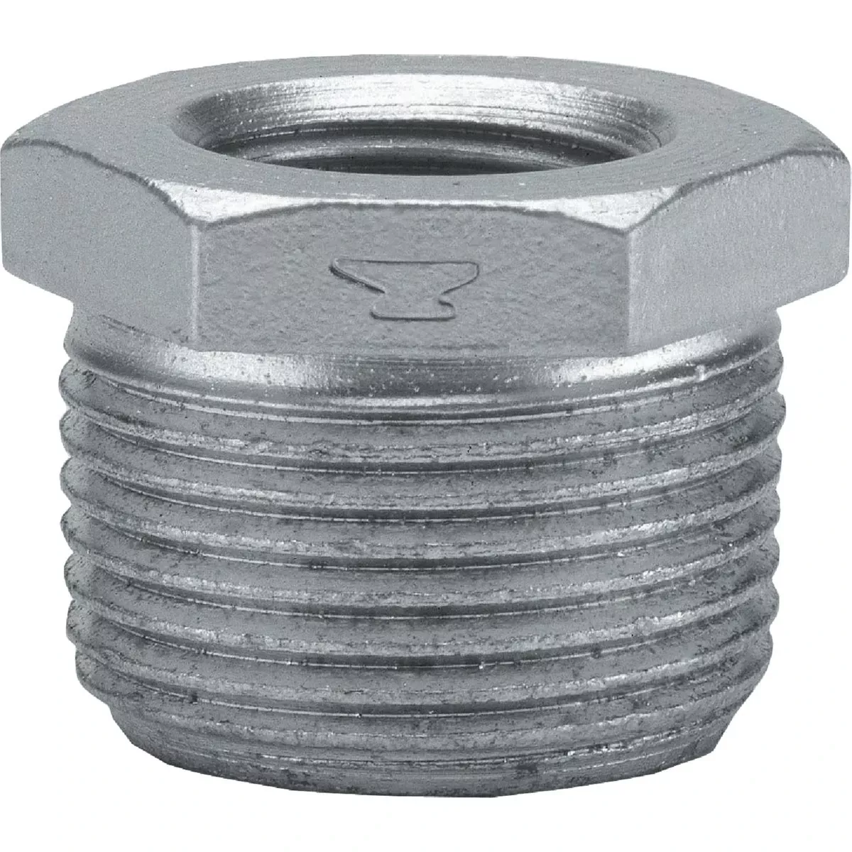 Galvanized Pipe Hex Bushing, Schedule 40, 1 X 3/8 In.