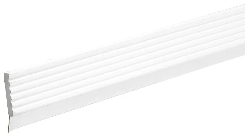 Garage Door Weatherseal, White, 3 In. X 7 Ft..