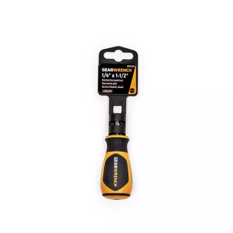 Gearwrench 1/4 X 1.5 In. Slotted Bi-material Screwdriver