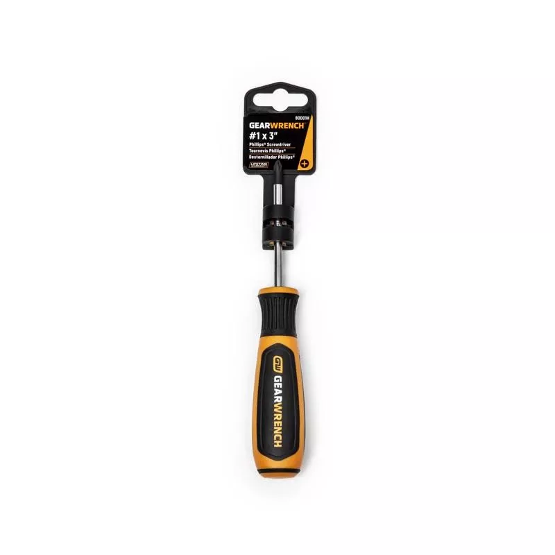 Gearwrench #1 X 3 In Phillips Bi-material Screwdriver