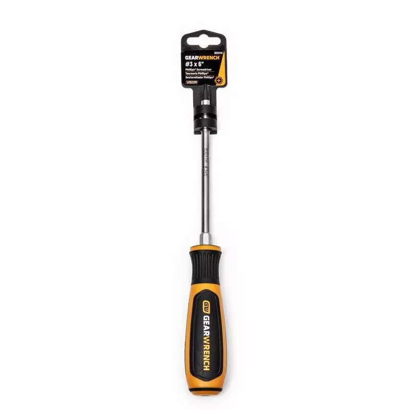 Gearwrench #3 X 6 In. Phillips Dual Material Screwdriver