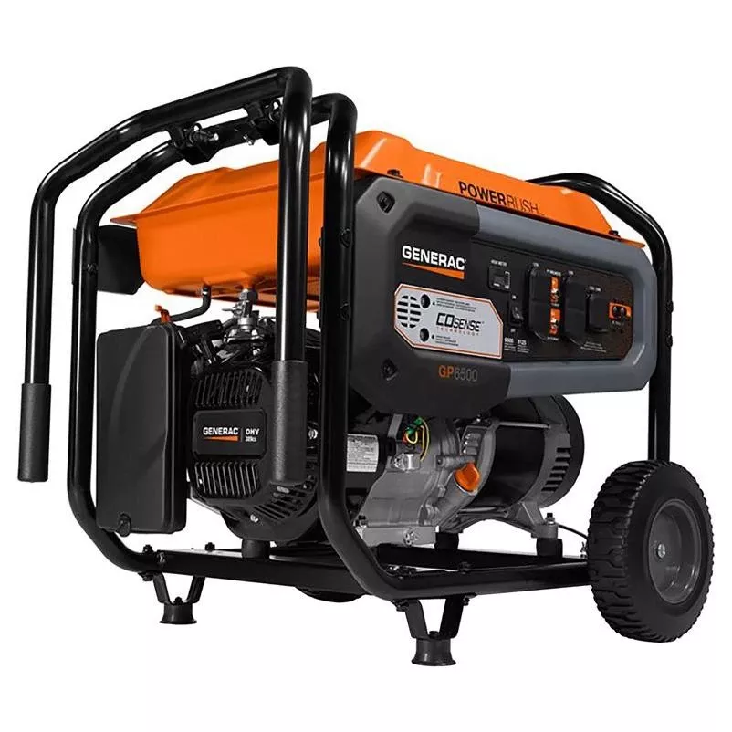 Generac Gp Series 6500w Gas‑powered Portable Generator With Cord
