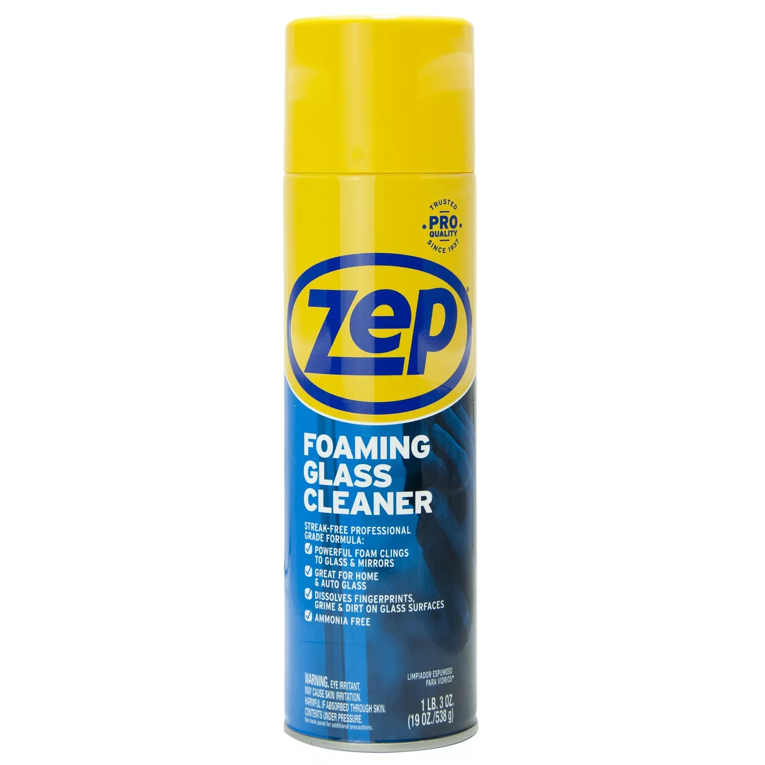 Glass Cleaner, Foaming, 19 Oz.