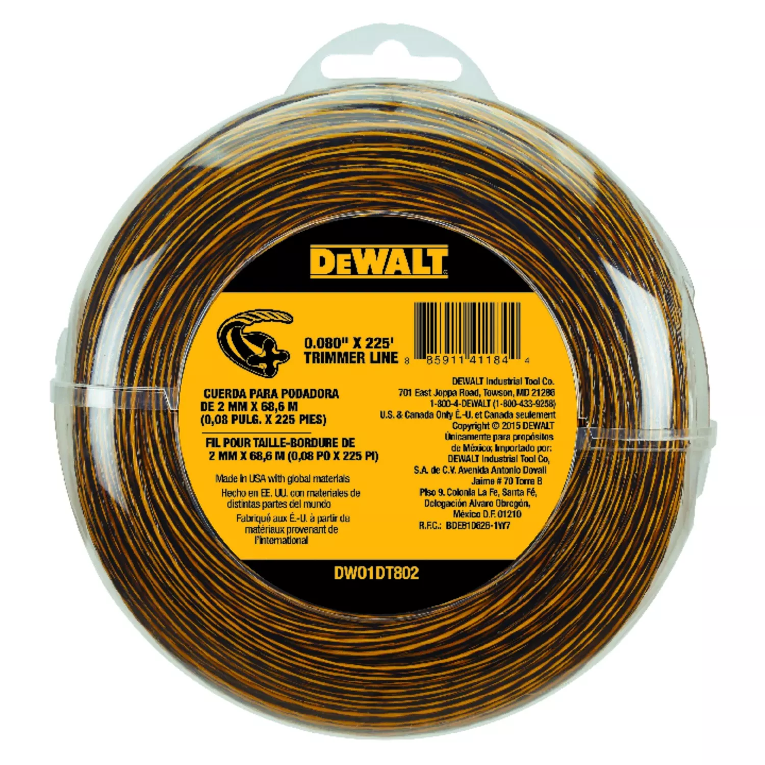 Grass String Trimmer Line, .080 In. X 225 Ft.