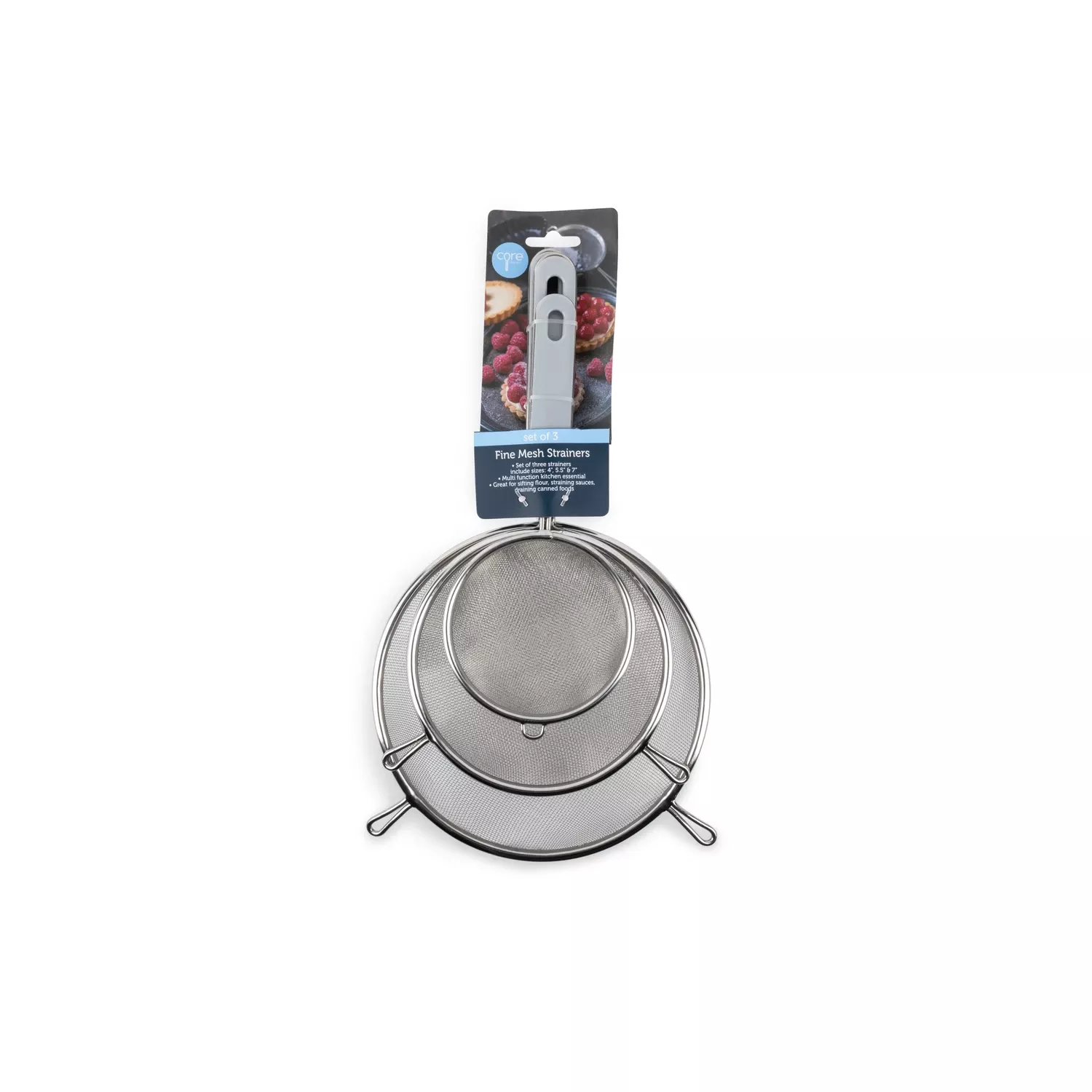 Gray Abs/stainless Steel Strainer - 3.15 In. Width, 6.70 In. Length