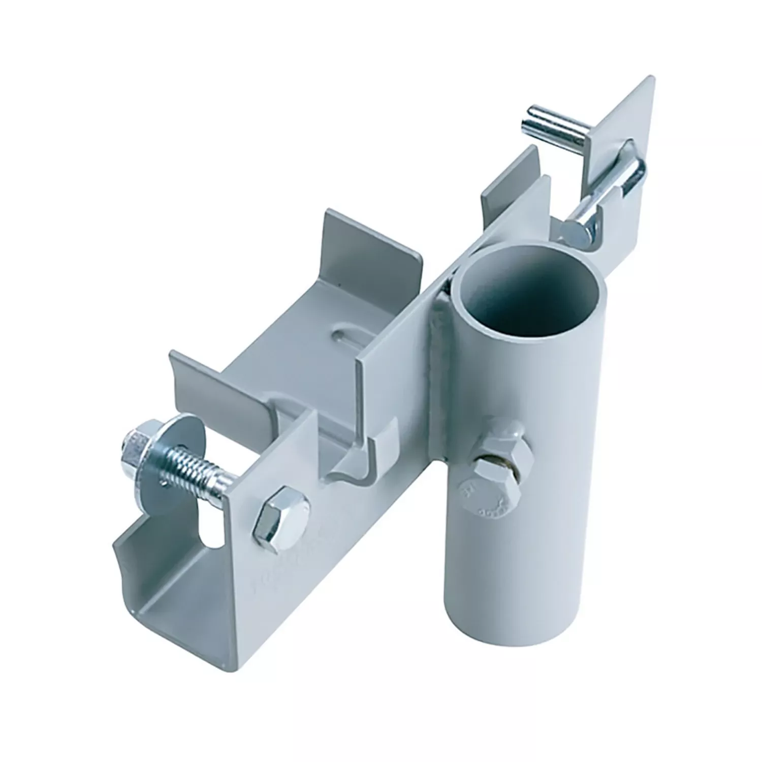 Gray Steel Straight Bracket For Dock Systems - Model A-50001