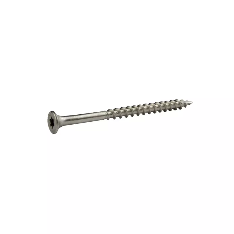 Grip-rite Primeguard Max No. 10 Wire X 3 In. L Silver Star Bugle Head Deck Screws 1 Lb 68 Pk