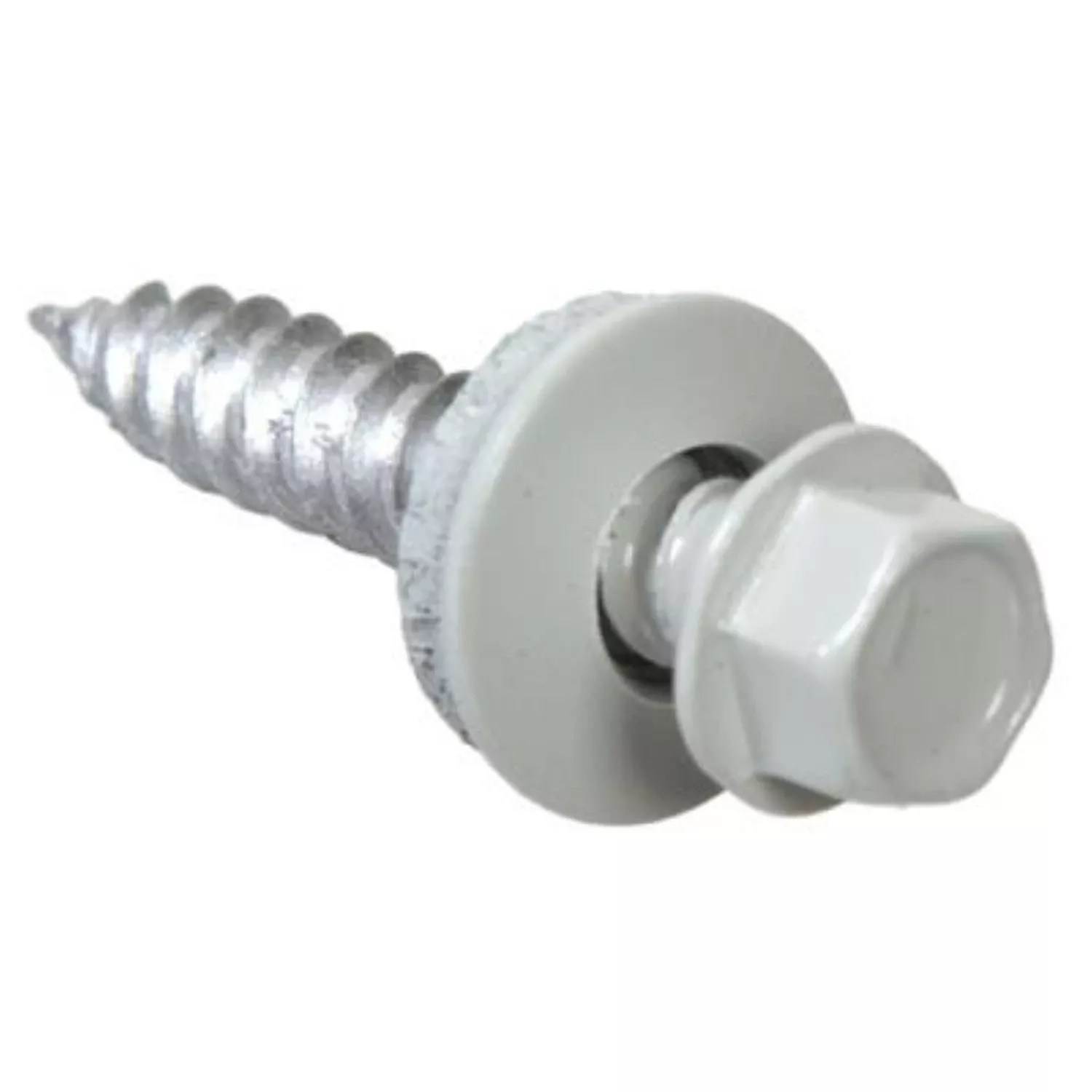 Grip-rite Pro-twist No. 9 Sizes X 1 In. L Hex Hex Head Screws W/washers