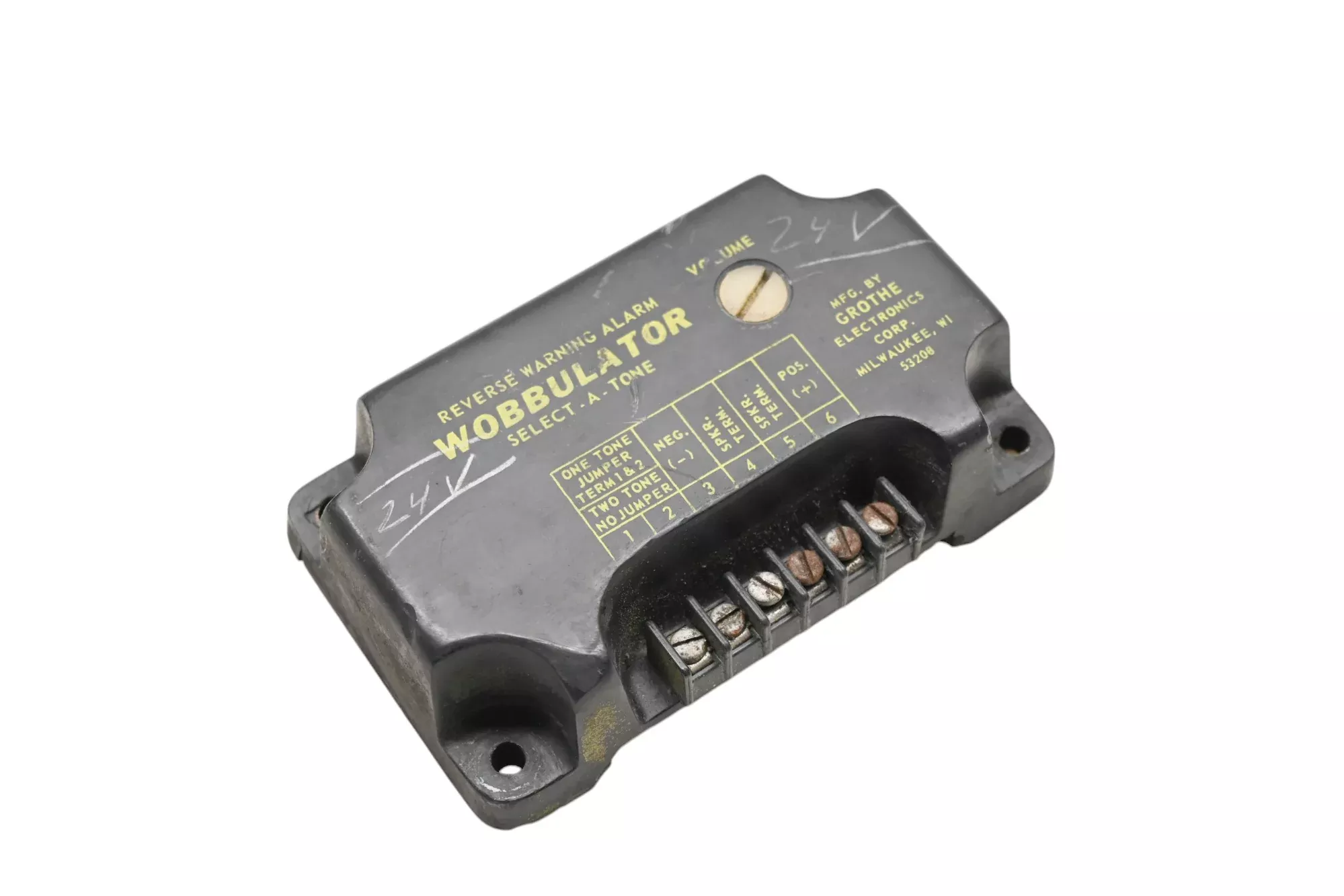 Grothe Electronics GR-2 24V Select-A-Tone Reverse Warning Alarm Wobbulator