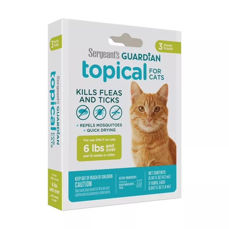 Guardian Liquid Cat Flea And Tick Killer 0.14 Oz – Effective Treatment