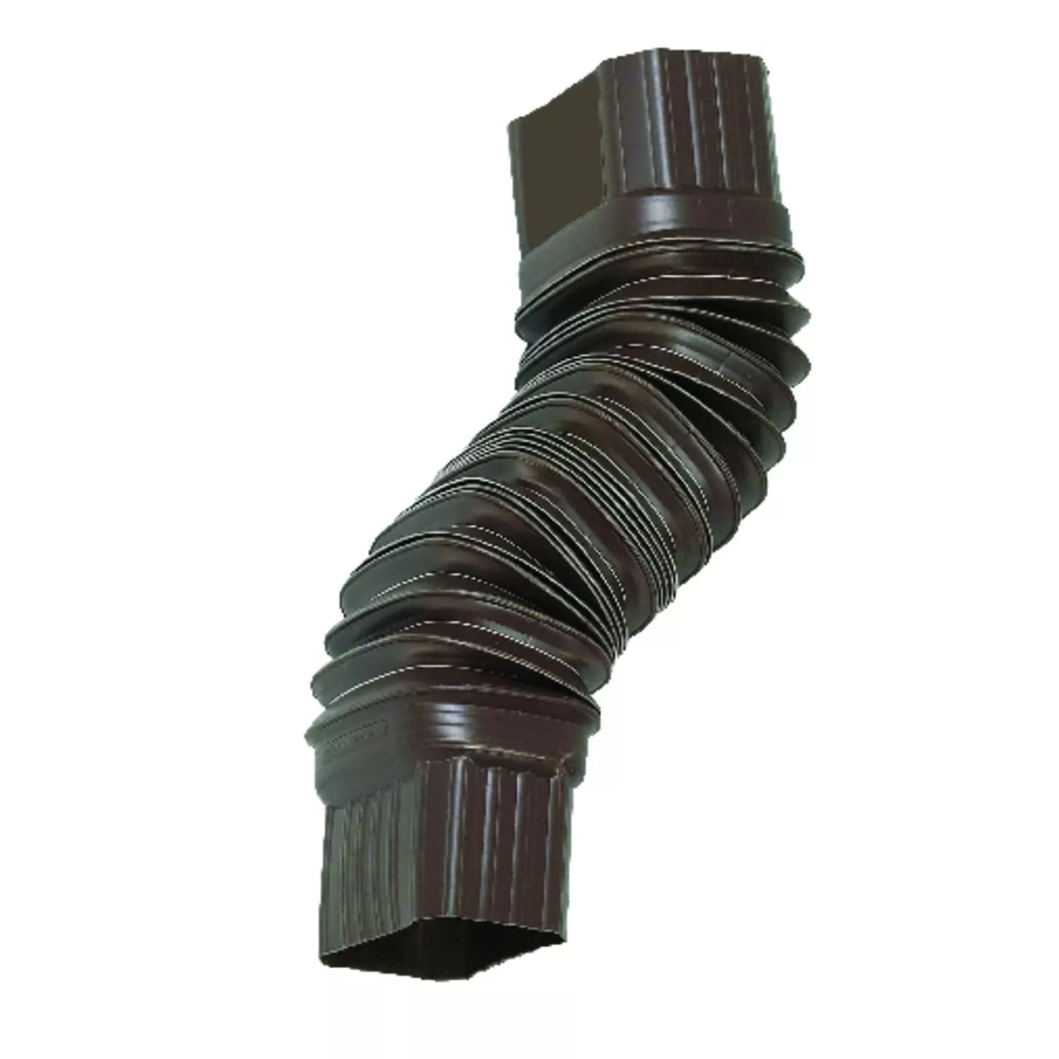 Gutter Flex Elbow, Brown, 2 X 3 In.