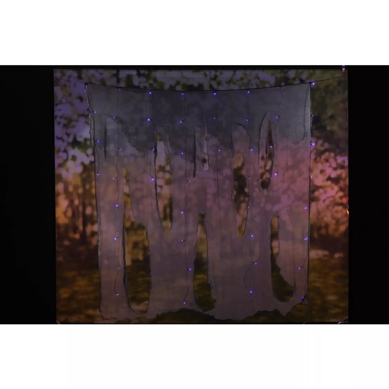 Halloween Purple 48 Count Led Prelit Hanging Gauze Lights