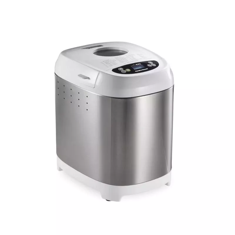 Hamilton Beach Chrome White Stainless Steel 2 Lb Artisan Bread And Dough Maker