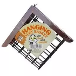Hanging Suet Basket With Copper Roof - Model Cs709