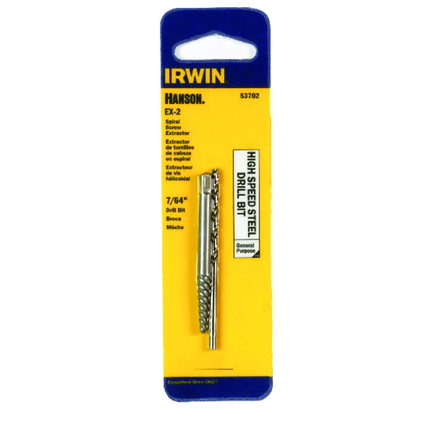 Hanson 7/64 In. High Speed Steel Drill Bit Extractor Set 5.4 In. 1 Pc