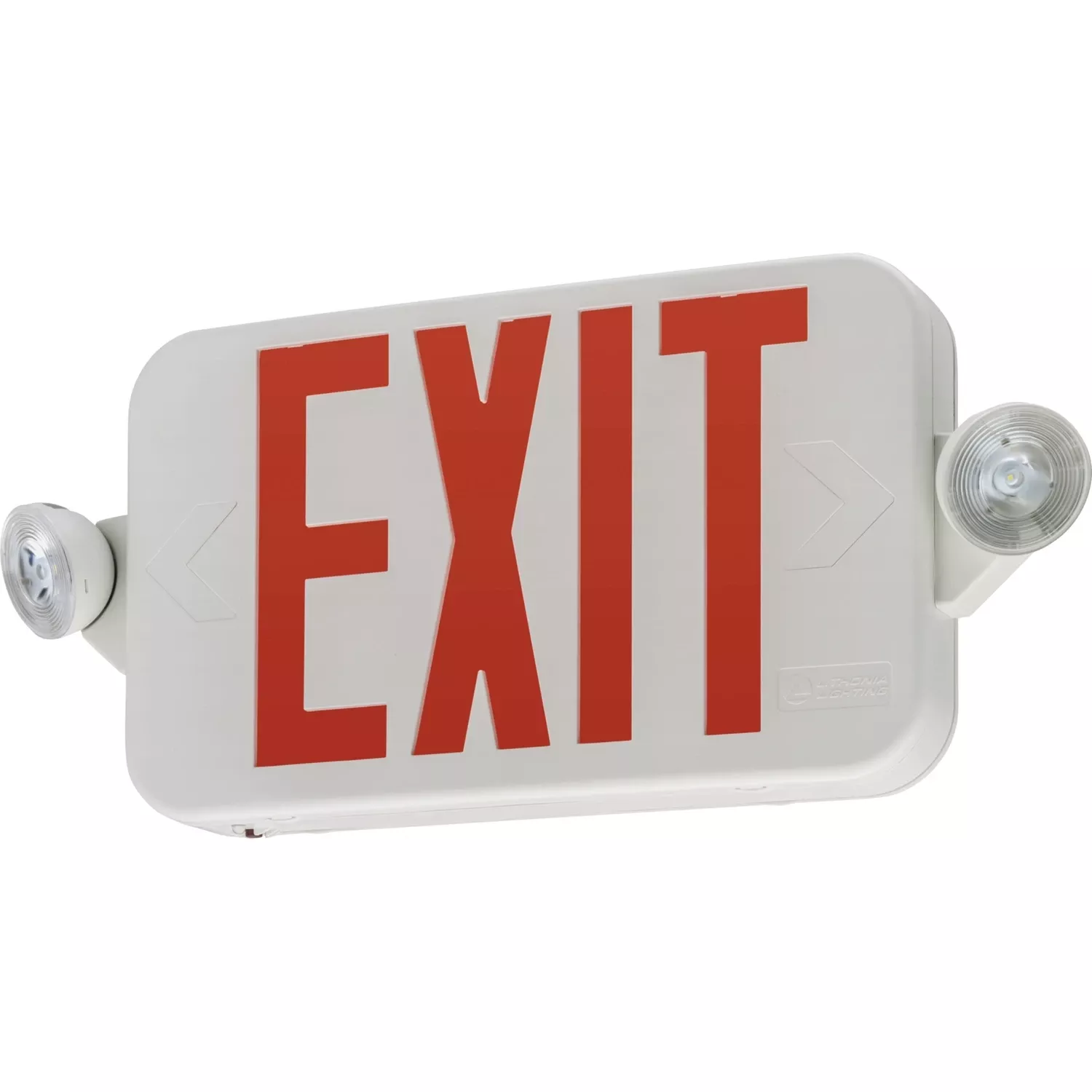 Hardwired Led White Exit Sign And Emergency Light Model 269xvw
