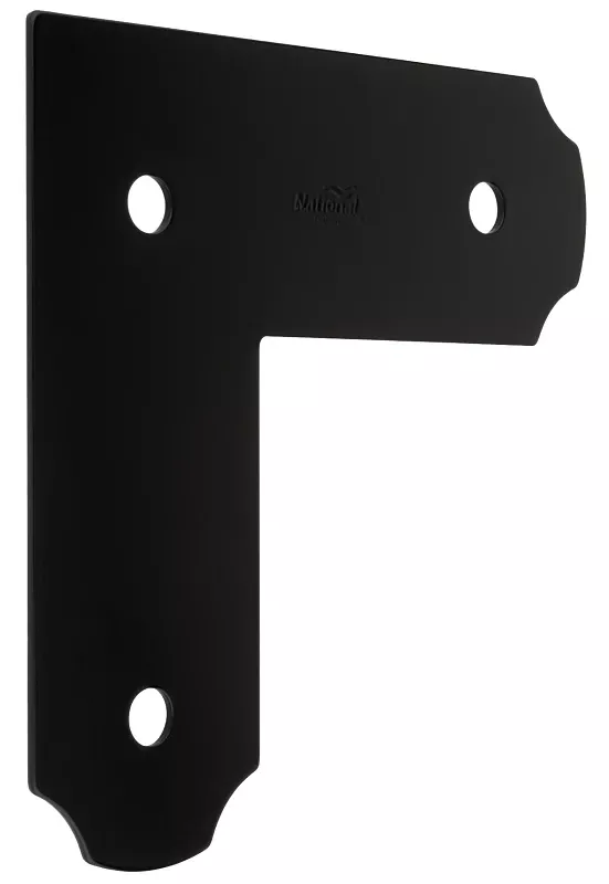 Hartley Collection Decorative L Strap, Black, 3 X 8-1/4 X 8-1/4 In.