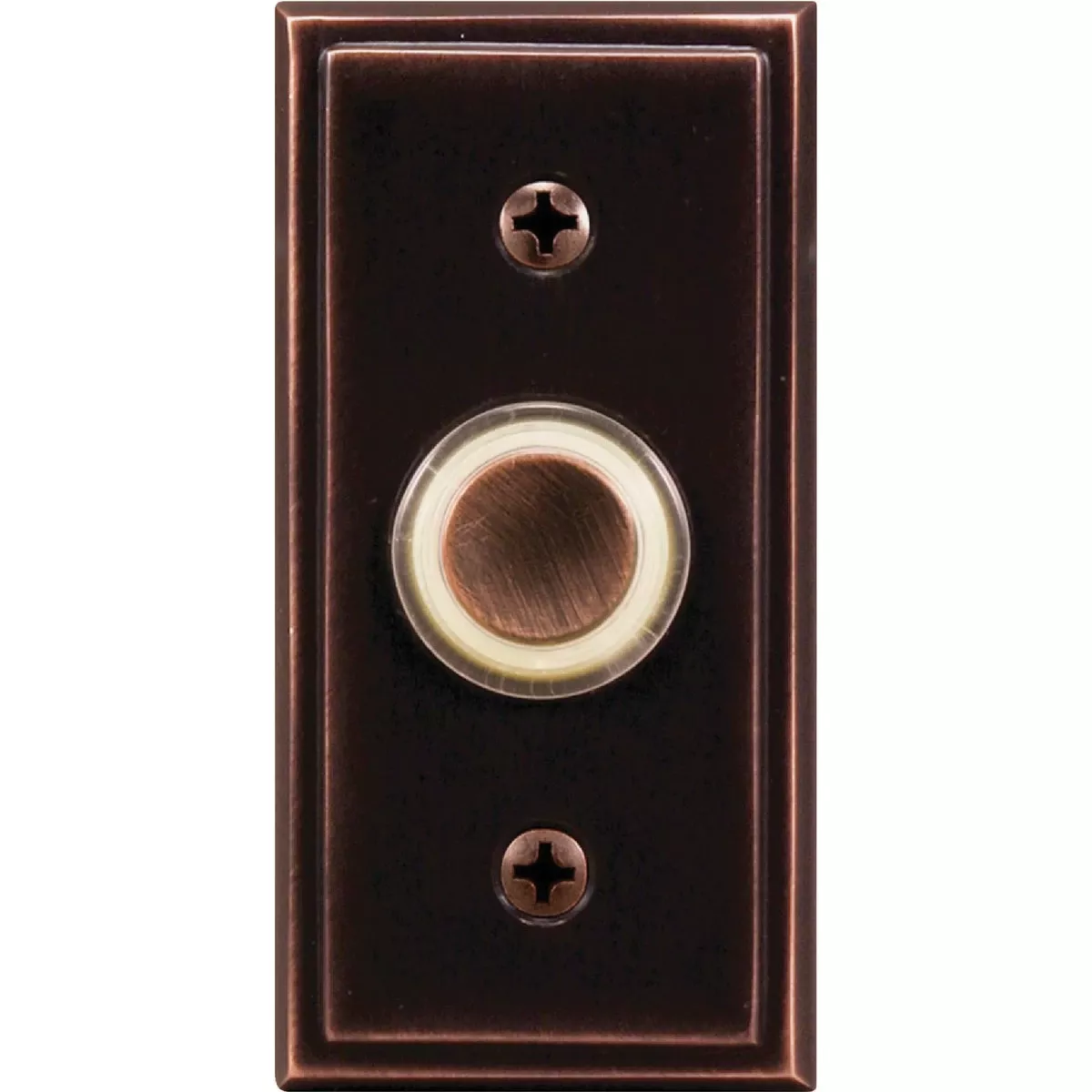 Heath Zenith Oil Rubbed Bronze Metal Wired Pushbutton Doorbell
