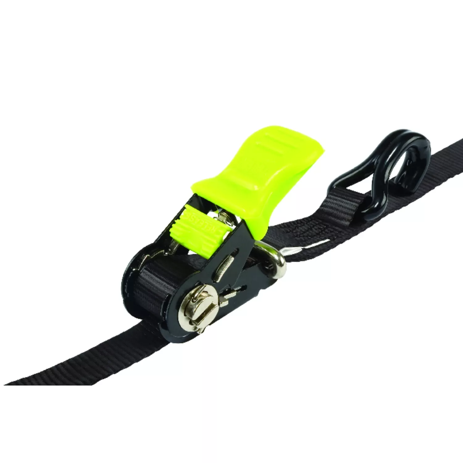 Heavy Duty 16 Ft. Ratchet Tie Down With Double J Hooks – 450 Lbs Working Load Limit